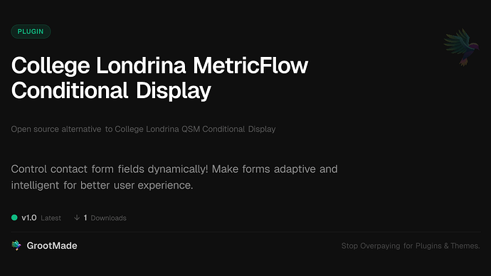 College Londrina MetricFlow Conditional Display