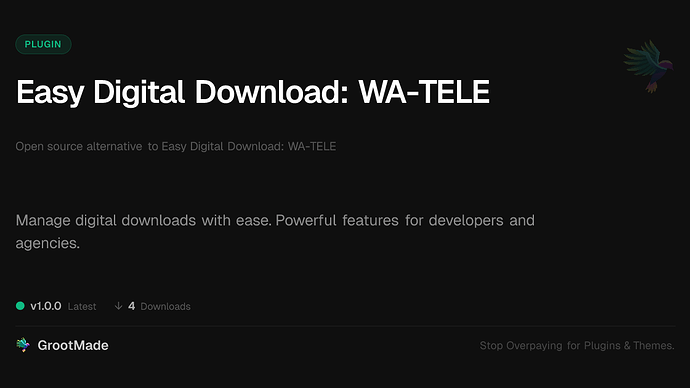 Easy Digital Download: WA-TELE