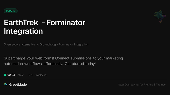 EarthTrek - Forminator Integration