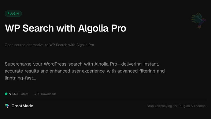 WP Search with Algolia Pro
