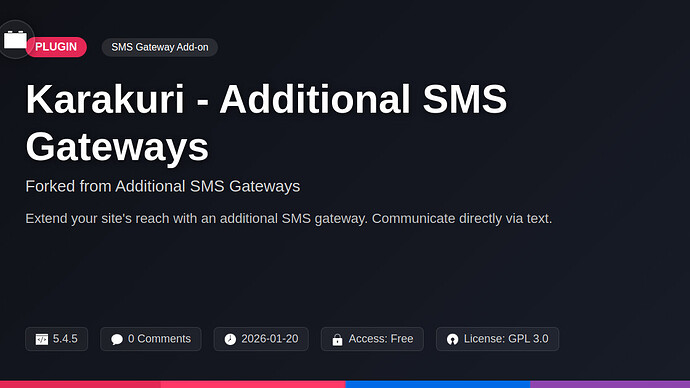Additional SMS Gateways