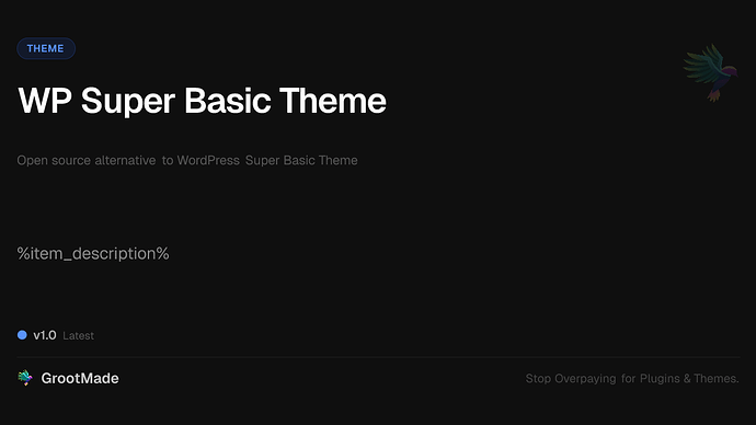 WP Super Basic Theme