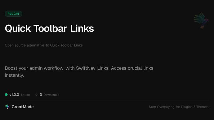 Quick Toolbar Links