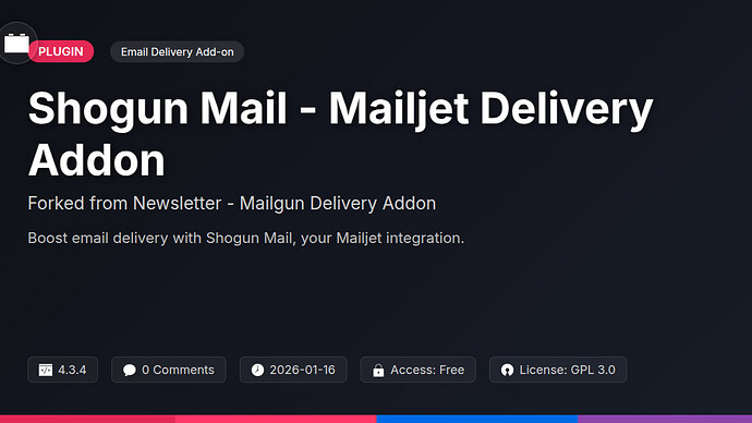 Inkpost - Mailgun Delivery Addon