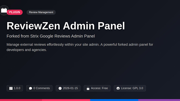Strix Google Reviews Admin Panel