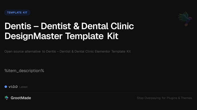 Dentis – Dentist & Dental Clinic DesignMaster Template Kit