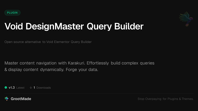 Void DesignMaster Query Builder