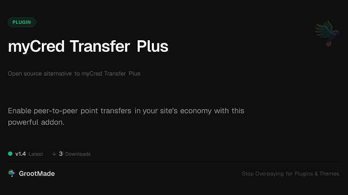 myCred Transfer Plus