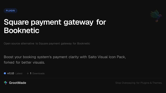 Square payment gateway for Booknetic