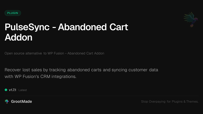 PulseSync - Abandoned Cart Addon