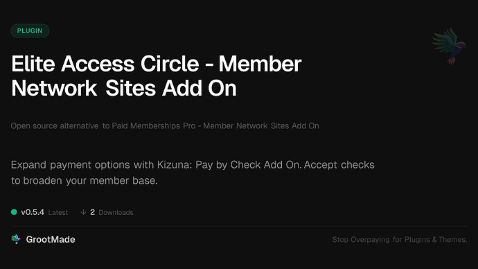 Elite Access Circle - Member Network Sites Add On
