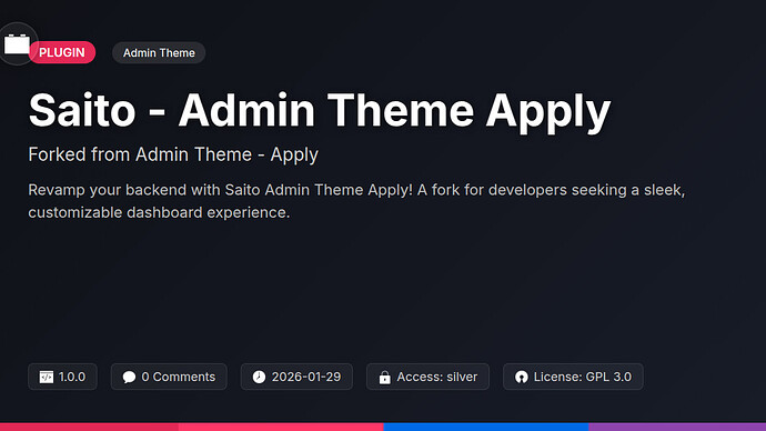Admin Theme - Apply