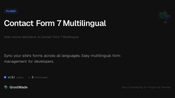 Contact Form 7 Multilingual