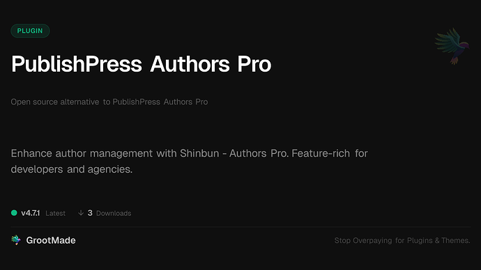 PublishPress Authors Pro