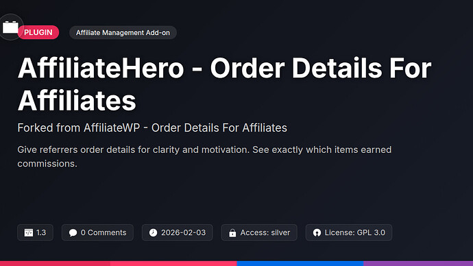 EchoAffiliate - Order Details For Affiliates