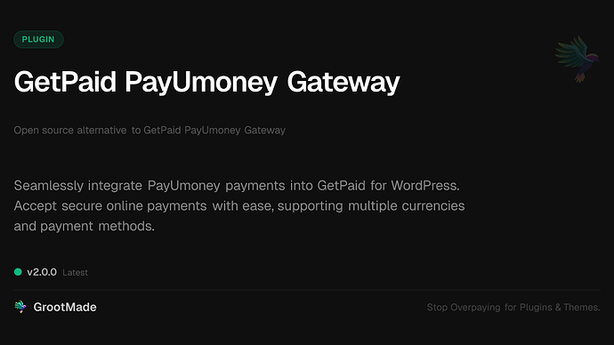 GetPaid PayUmoney Gateway
