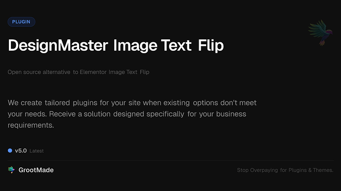 DesignMaster Image Text Flip