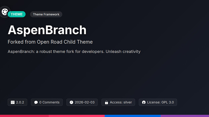 Open Road Child Theme