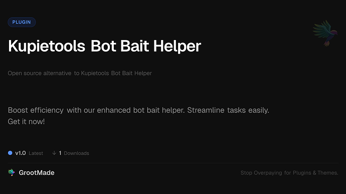 Kupietools Bot Bait Helper