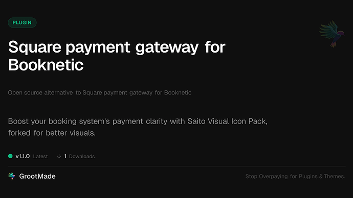 Square payment gateway for Booknetic