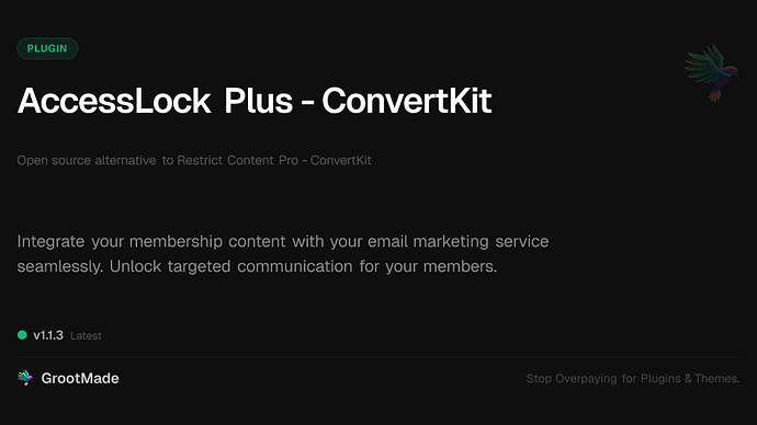 AccessLock Plus - ConvertKit