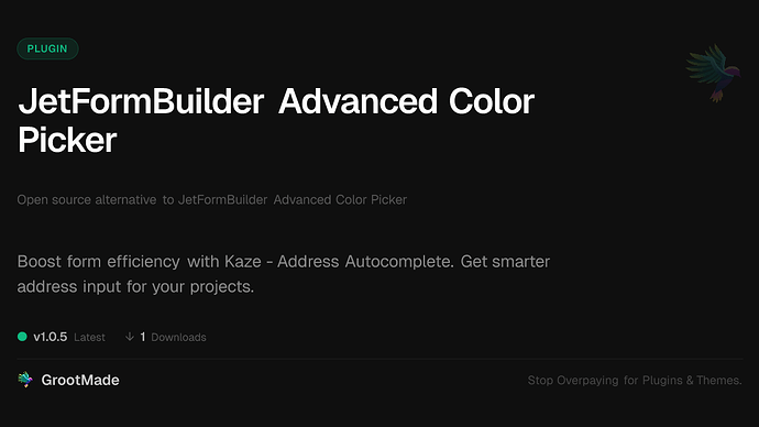 JetFormBuilder Advanced Color Picker