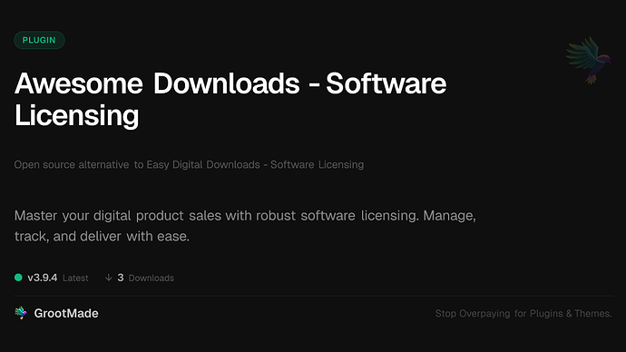 Awesome Downloads - Software Licensing
