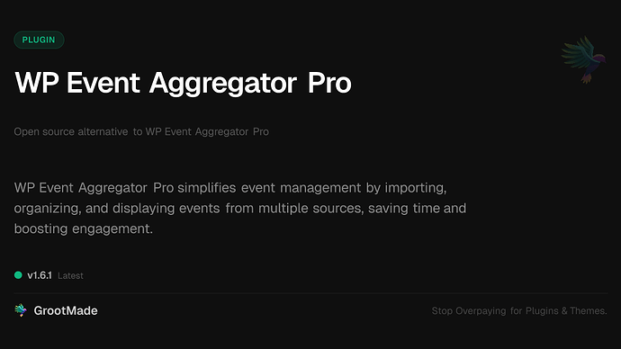 WP Event Aggregator Pro