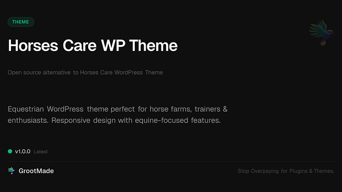 Horses Care WP Theme