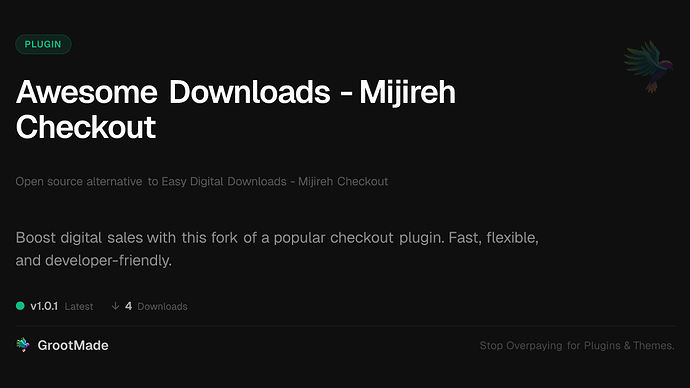 Awesome Downloads - Mijireh Checkout