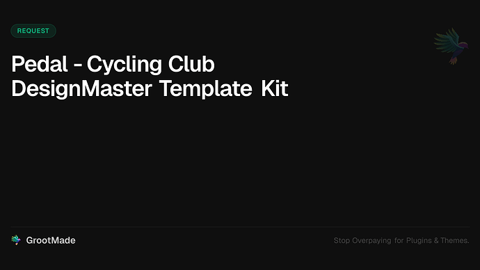 Pedal - Cycling Club DesignMaster Template Kit