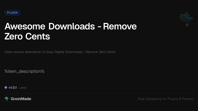 Awesome Downloads - Remove Zero Cents
