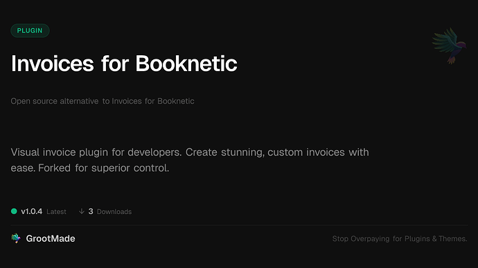 Invoices for Booknetic