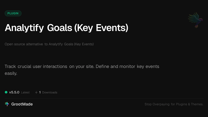 Analytify Goals (Key Events)