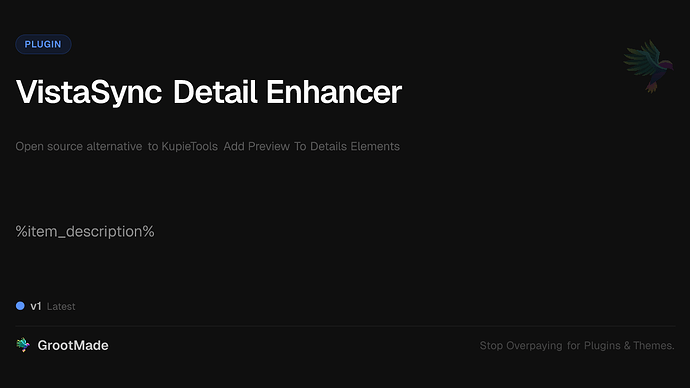 VistaSync Detail Enhancer