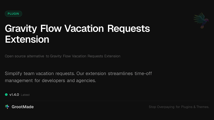 Gravity Flow Vacation Requests Extension