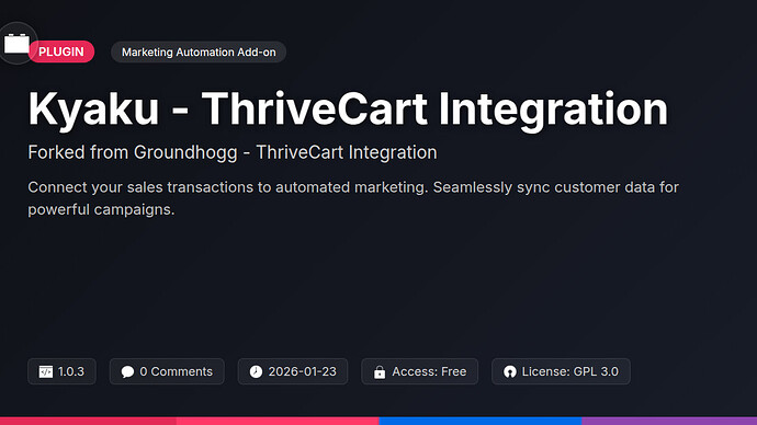 EarthTrek - ThriveCart Integration