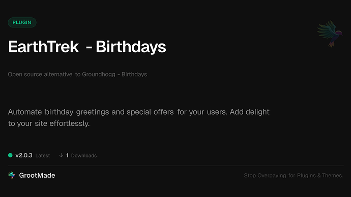 EarthTrek - Birthdays