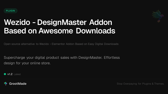 Wezido - DesignMaster Addon Based on Awesome Downloads