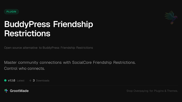 BuddyPress Friendship Restrictions