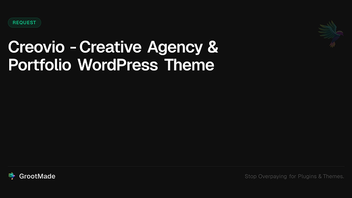Creovio - Creative Agency & Portfolio WordPress Theme