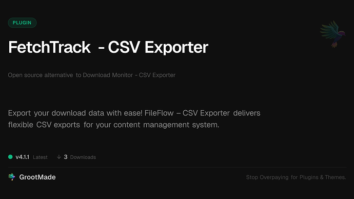 FetchTrack - CSV Exporter