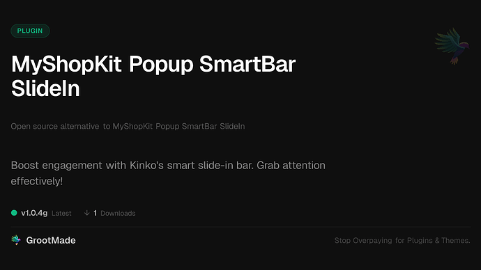 MyShopKit Popup SmartBar SlideIn