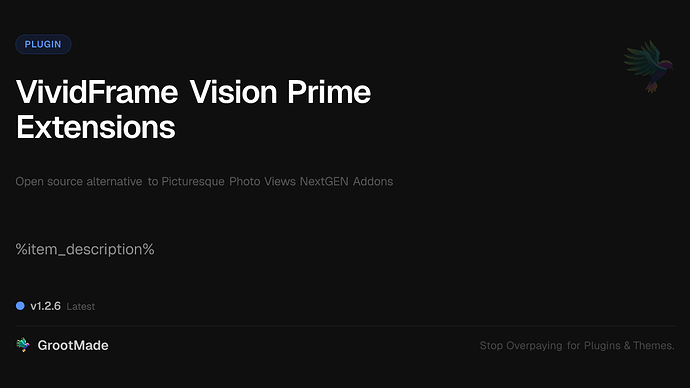 VividFrame Vision Prime Extensions