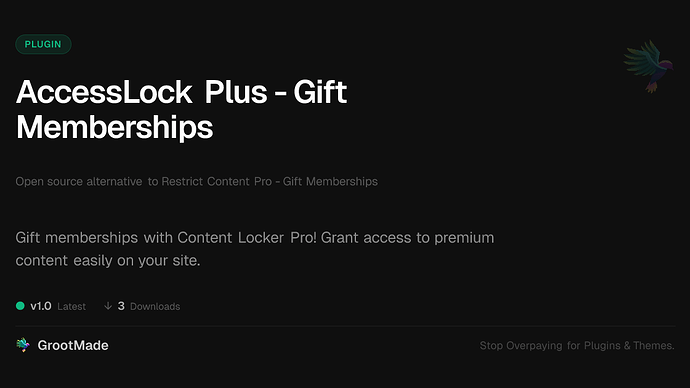 AccessLock Plus - Gift Memberships