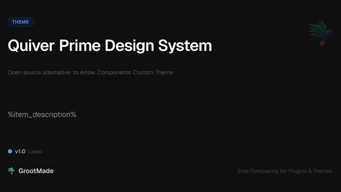 Quiver Prime Design System
