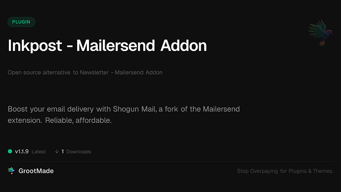 Inkpost - Mailersend Addon