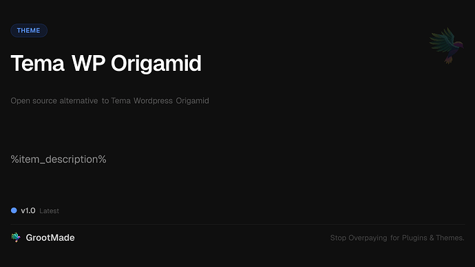 Tema WP Origamid