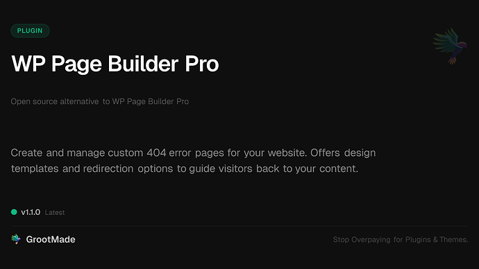 WP Page Builder Pro