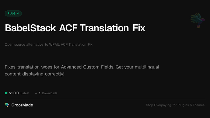 BabelStack ACF Translation Fix